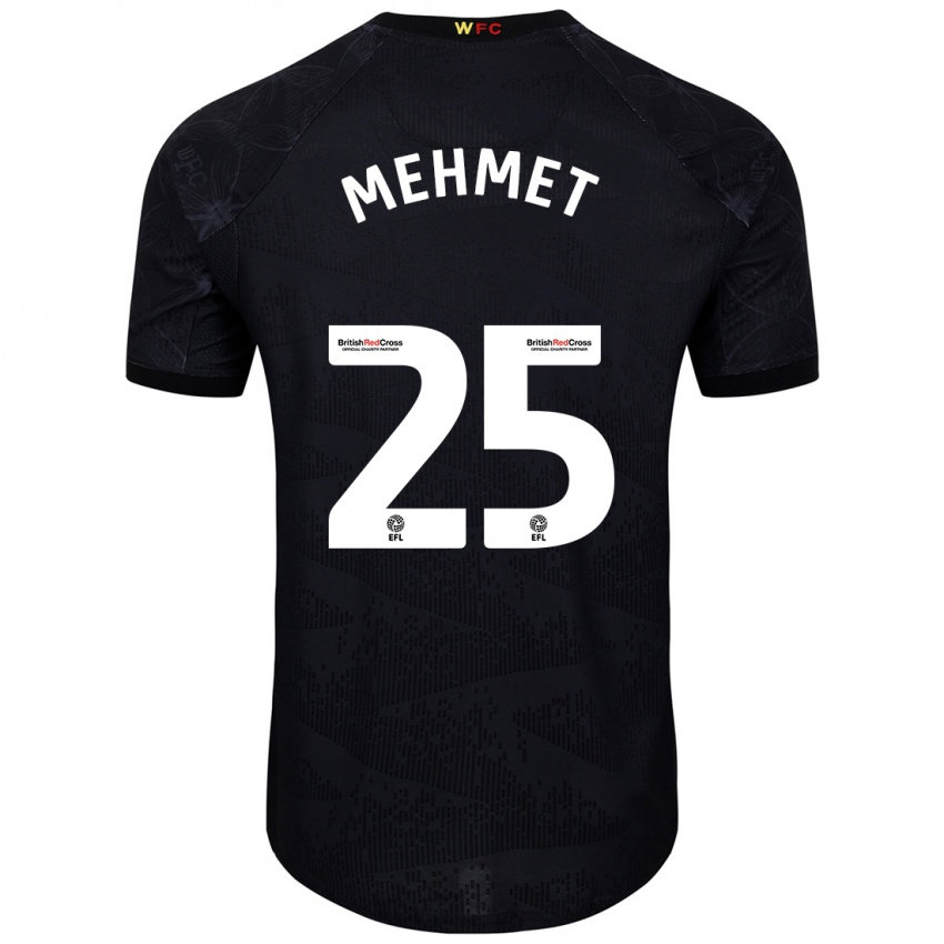 Homem Camisola Melis Mehmet #25 Preto Branco Alternativa 2024/25 Camisa