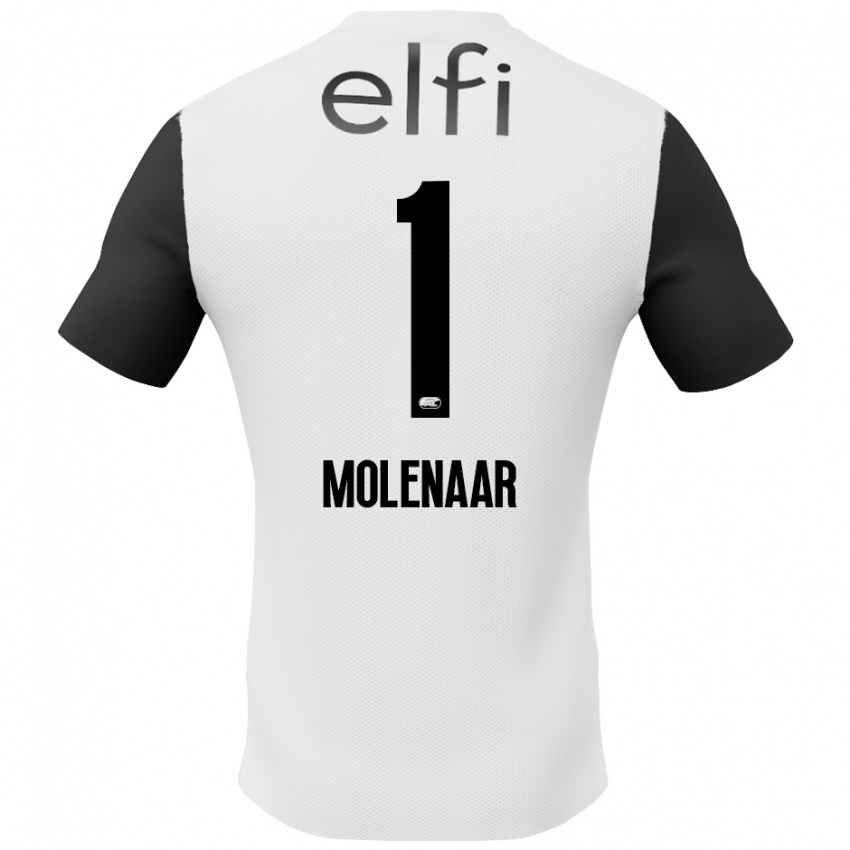 Homem Camisola Finn Molenaar #1 Preto Branco Alternativa 2024/25 Camisa