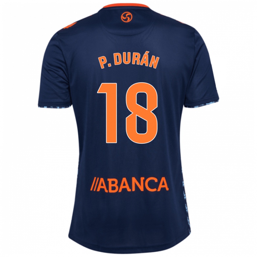 Homem Camisola Pablo Durán #18 Azul Marinho Alternativa 2024/25 Camisa