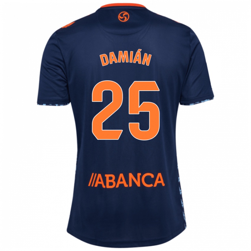 Homem Camisola Damián Rodríguez #25 Azul Marinho Alternativa 2024/25 Camisa