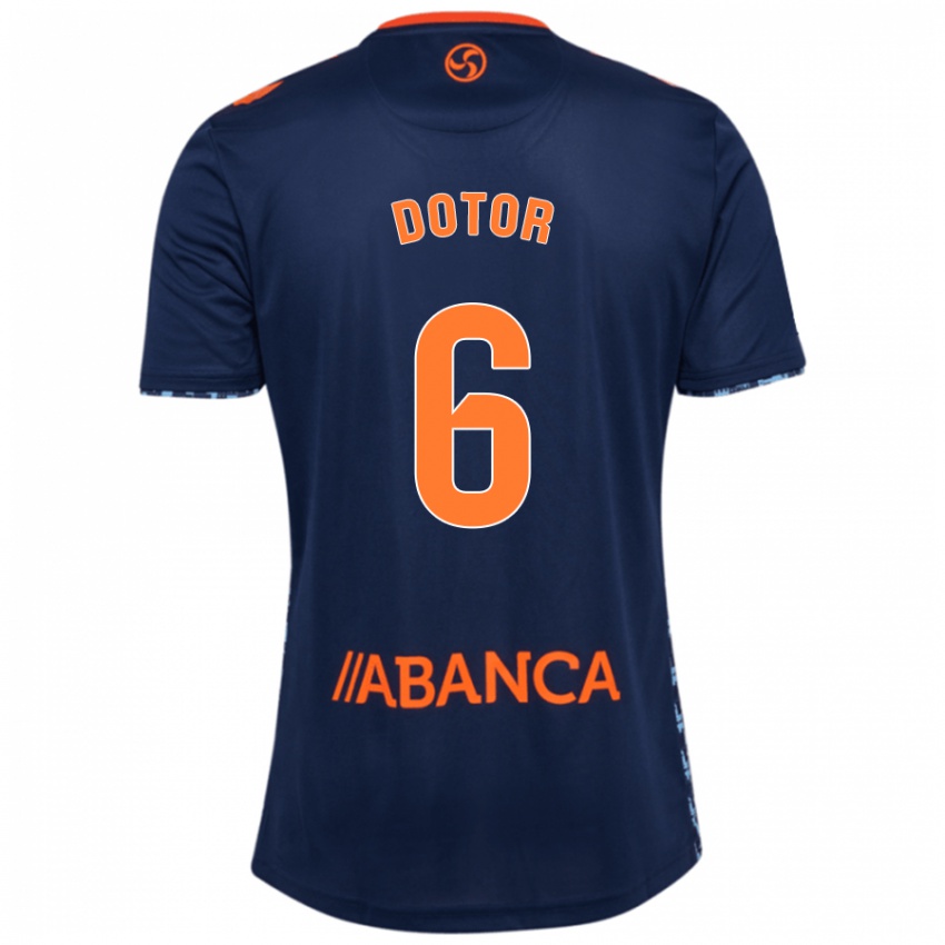 Homem Camisola Carlos Dotor #6 Azul Marinho Alternativa 2024/25 Camisa