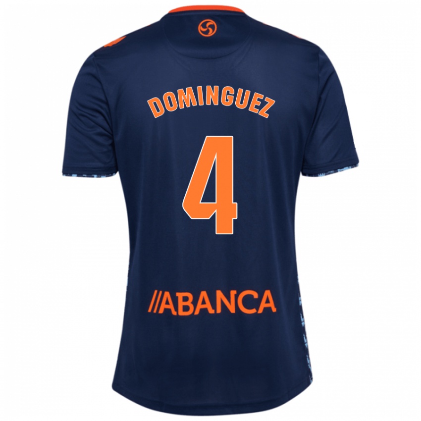 Homem Camisola Javi Domínguez #4 Azul Marinho Alternativa 2024/25 Camisa