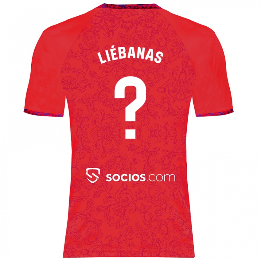 Homem Camisola José Manuel Liébanas #0 Vermelho Alternativa 2024/25 Camisa