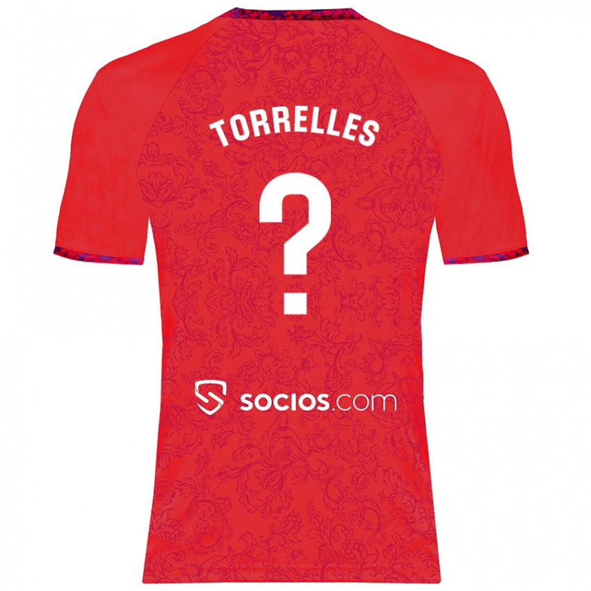 Homem Camisola Genís Torrelles #0 Vermelho Alternativa 2024/25 Camisa