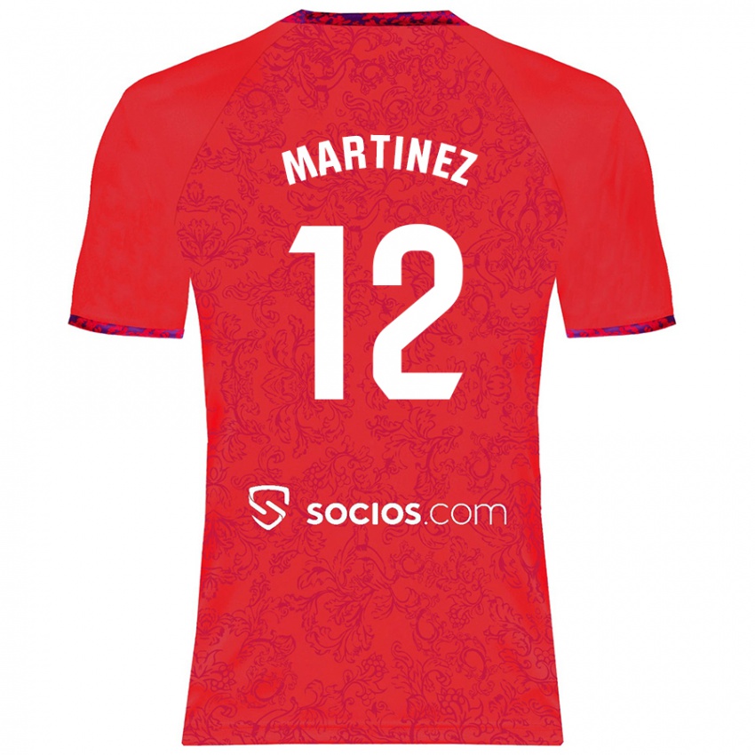 Homem Camisola Gabri Martinez #12 Vermelho Alternativa 2024/25 Camisa