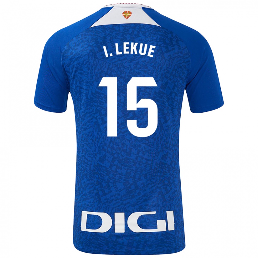 Homem Camisola Inigo Lekue #15 Azul Real Alternativa 2024/25 Camisa