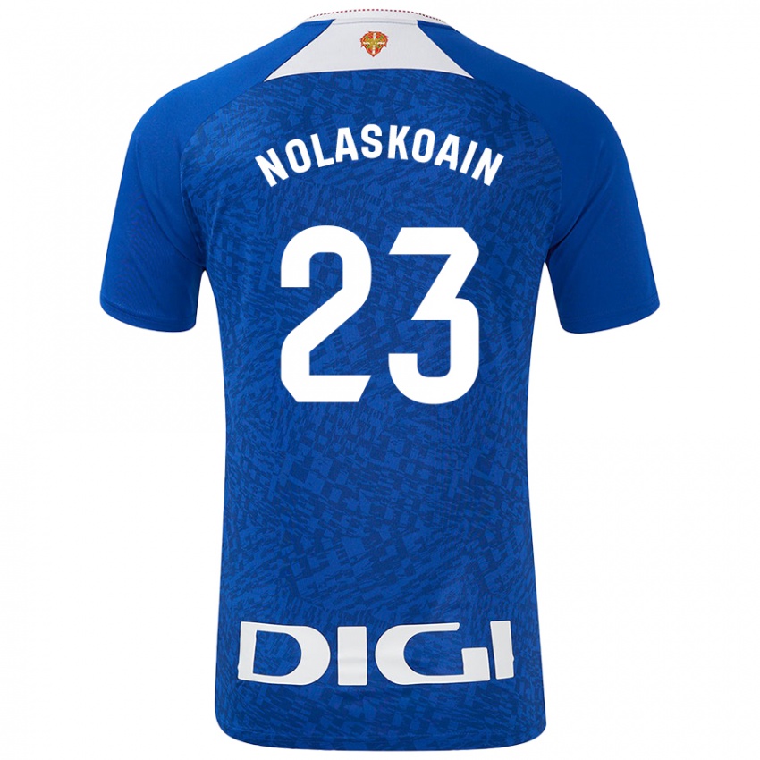 Homem Camisola Peru Nolaskoain #23 Azul Real Alternativa 2024/25 Camisa