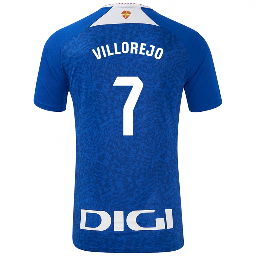 Homem Camisola Ardaitz Villorejo #7 Azul Real Alternativa 2024/25 Camisa