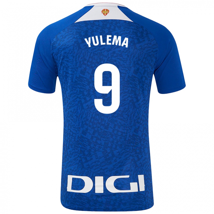 Homem Camisola Yulema Corres Somovilla #9 Azul Real Alternativa 2024/25 Camisa