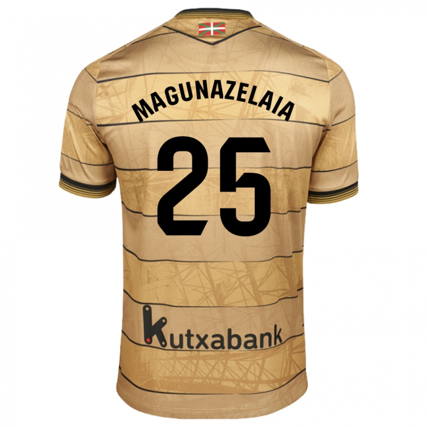 Homem Camisola Jon Magunazelaia #25 Castanho Alternativa 2024/25 Camisa