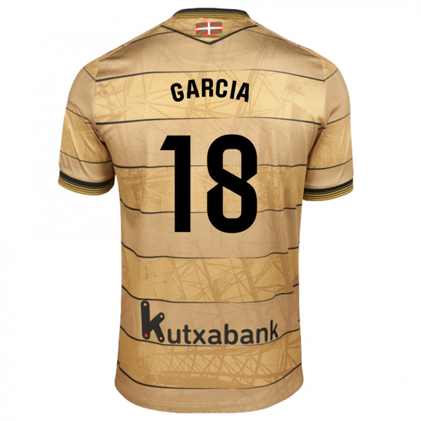 Homem Camisola Eder García #18 Castanho Alternativa 2024/25 Camisa