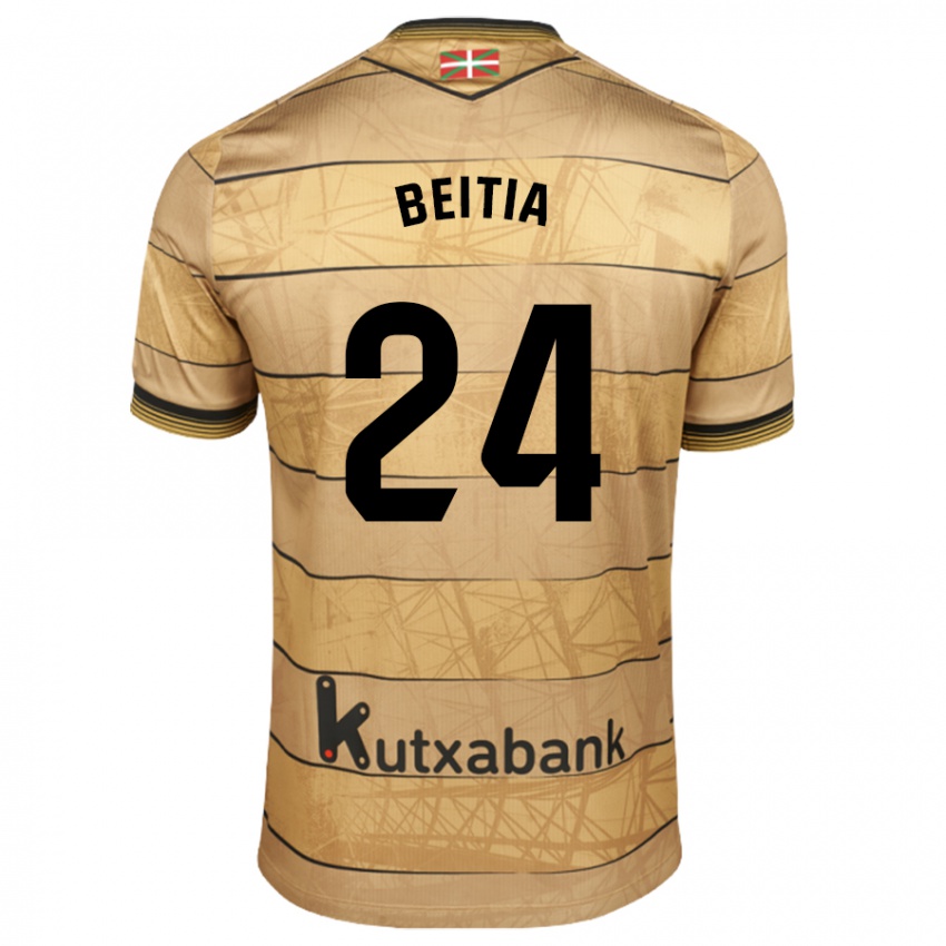 Homem Camisola Luken Beitia #24 Castanho Alternativa 2024/25 Camisa