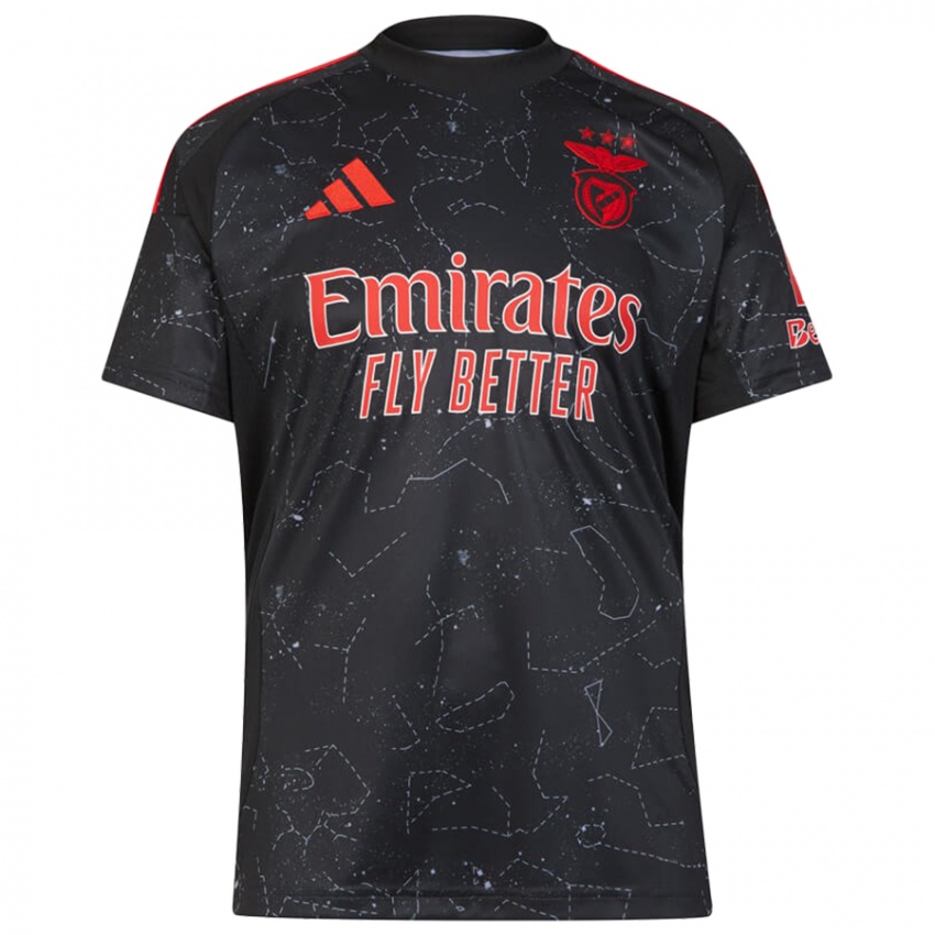 Homem Camisola Tomas Araujo #44 Vermelho Preto Alternativa 2024/25 Camisa