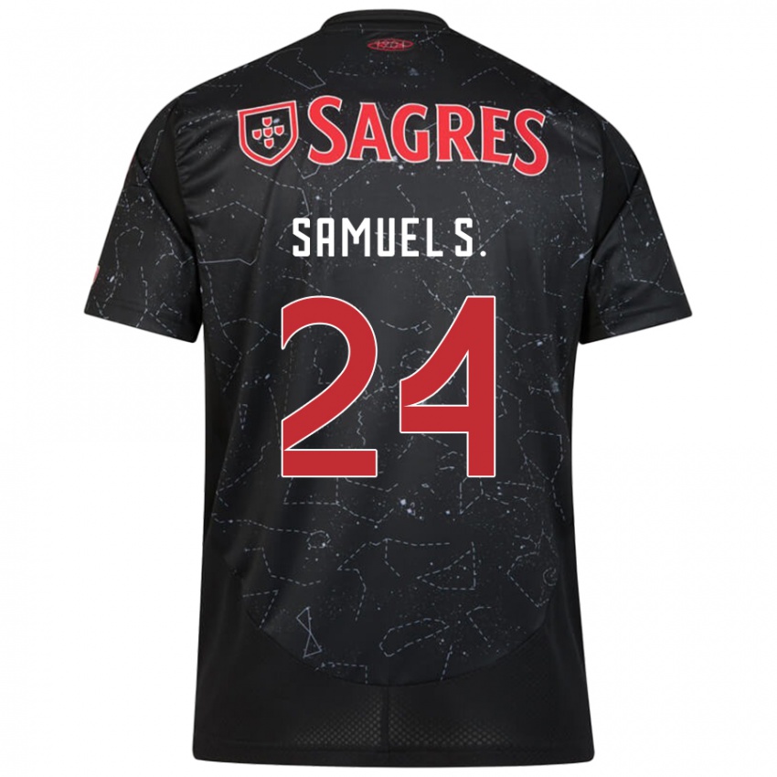 Homem Camisola Samuel Soares #24 Vermelho Preto Alternativa 2024/25 Camisa