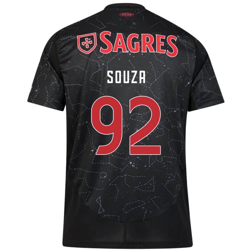 Homem Camisola Pedro Souza #92 Vermelho Preto Alternativa 2024/25 Camisa