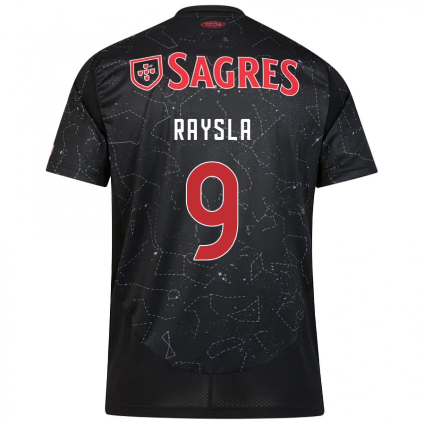 Homem Camisola Nycole Raysla #9 Vermelho Preto Alternativa 2024/25 Camisa