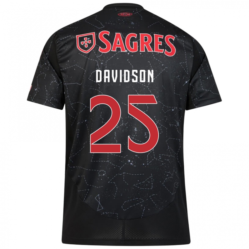 Homem Camisola Chandra Davidson #25 Vermelho Preto Alternativa 2024/25 Camisa