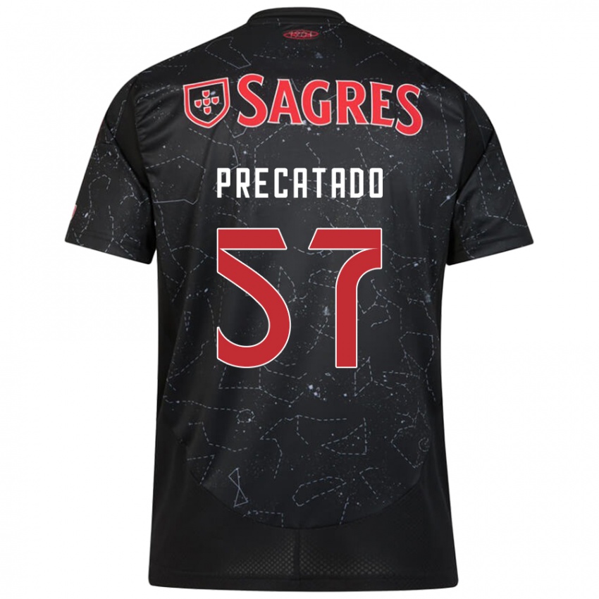 Homem Camisola Precatado #57 Vermelho Preto Alternativa 2024/25 Camisa