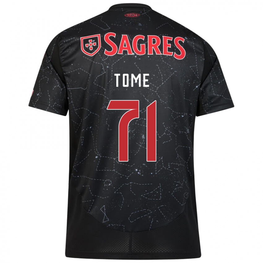 Homem Camisola Joao Tome #71 Vermelho Preto Alternativa 2024/25 Camisa