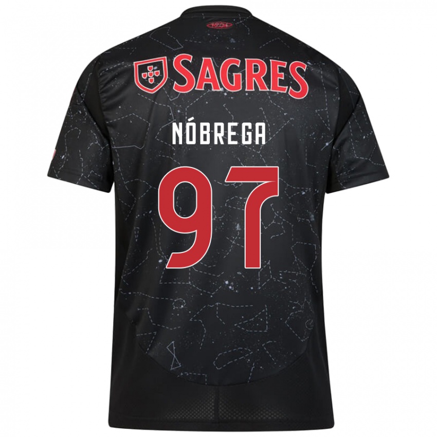 Homem Camisola Ricardo Nóbrega #97 Vermelho Preto Alternativa 2024/25 Camisa