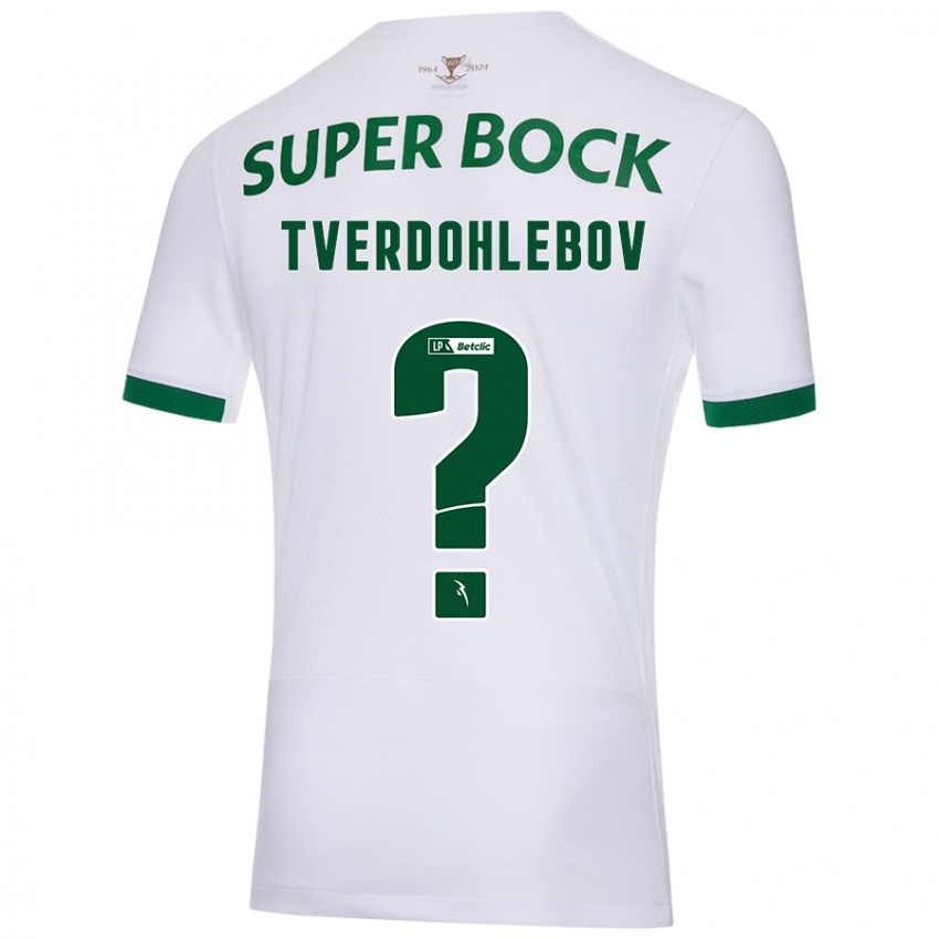 Homem Camisola Alex Tverdohlebov #0 Verde Branco Alternativa 2024/25 Camisa