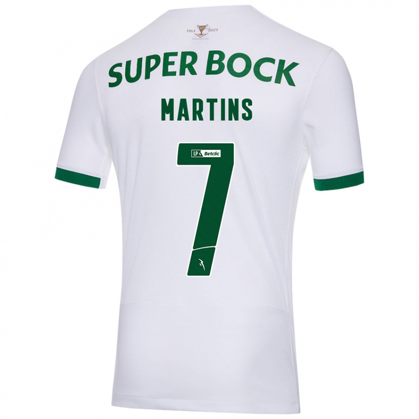 Homem Camisola Joana David Carromeu Martins #7 Verde Branco Alternativa 2024/25 Camisa