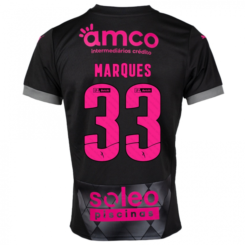 Homem Camisola João Marques #33 Preto Rosa Alternativa 2024/25 Camisa