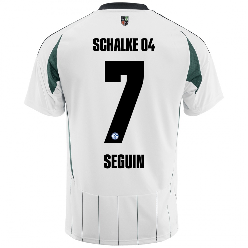 Homem Camisola Paul Seguin #7 Verde Branco Alternativa 2024/25 Camisa