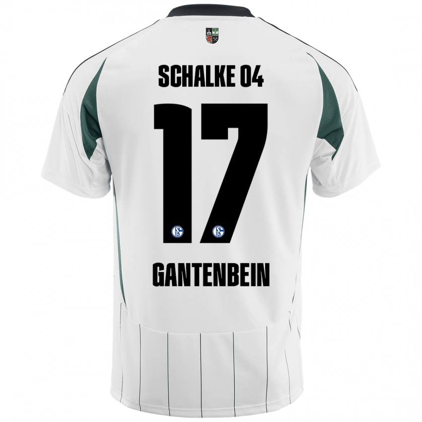 Homem Camisola Adrian Gantenbein #17 Verde Branco Alternativa 2024/25 Camisa