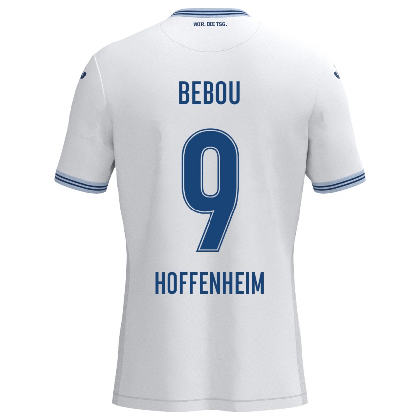 Homem Camisola Ihlas Bebou #9 Azul Branco Alternativa 2024/25 Camisa