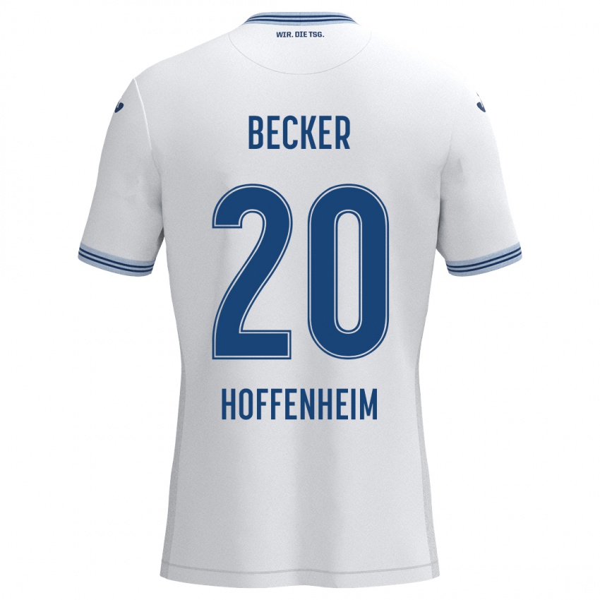 Homem Camisola Finn Ole Becker #20 Azul Branco Alternativa 2024/25 Camisa