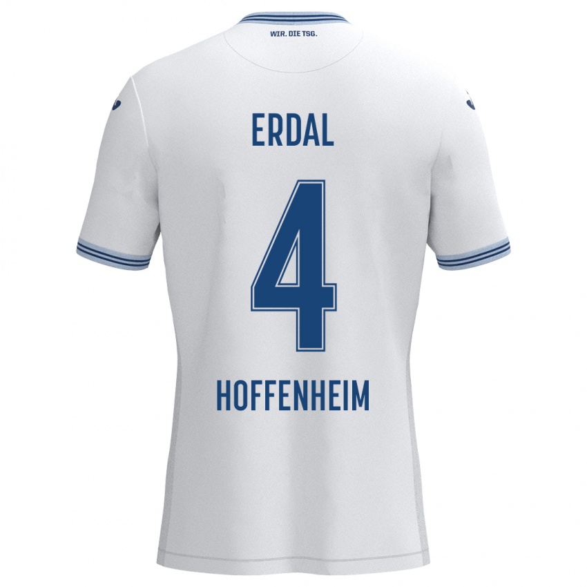 Homem Camisola İzzet Erdal #4 Azul Branco Alternativa 2024/25 Camisa