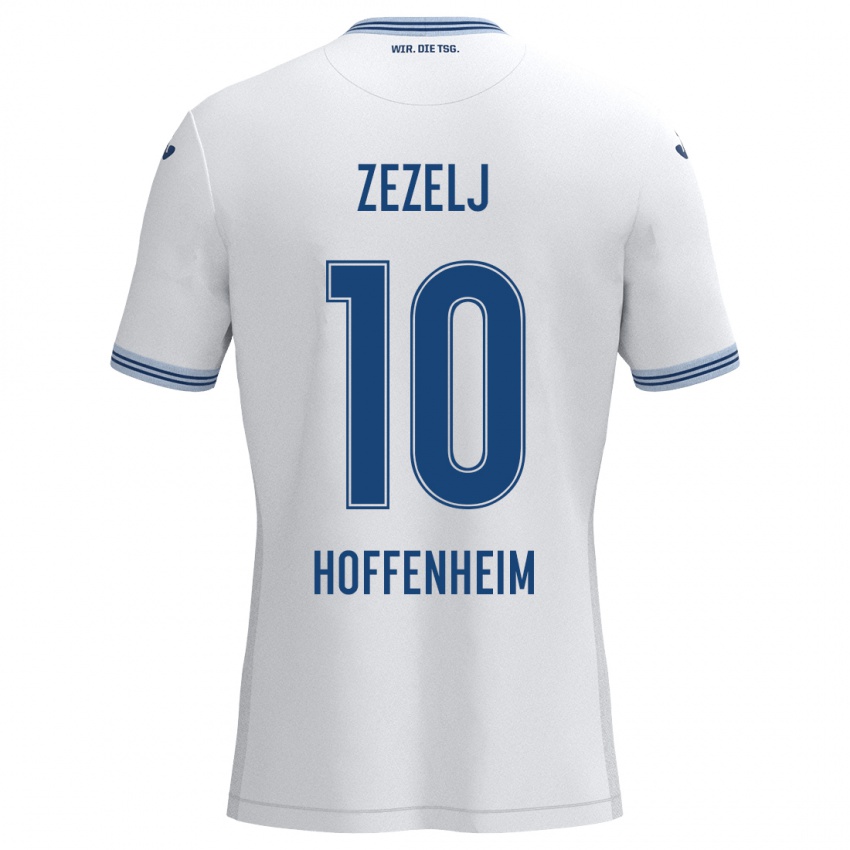 Homem Camisola Neno Zezelj #10 Azul Branco Alternativa 2024/25 Camisa