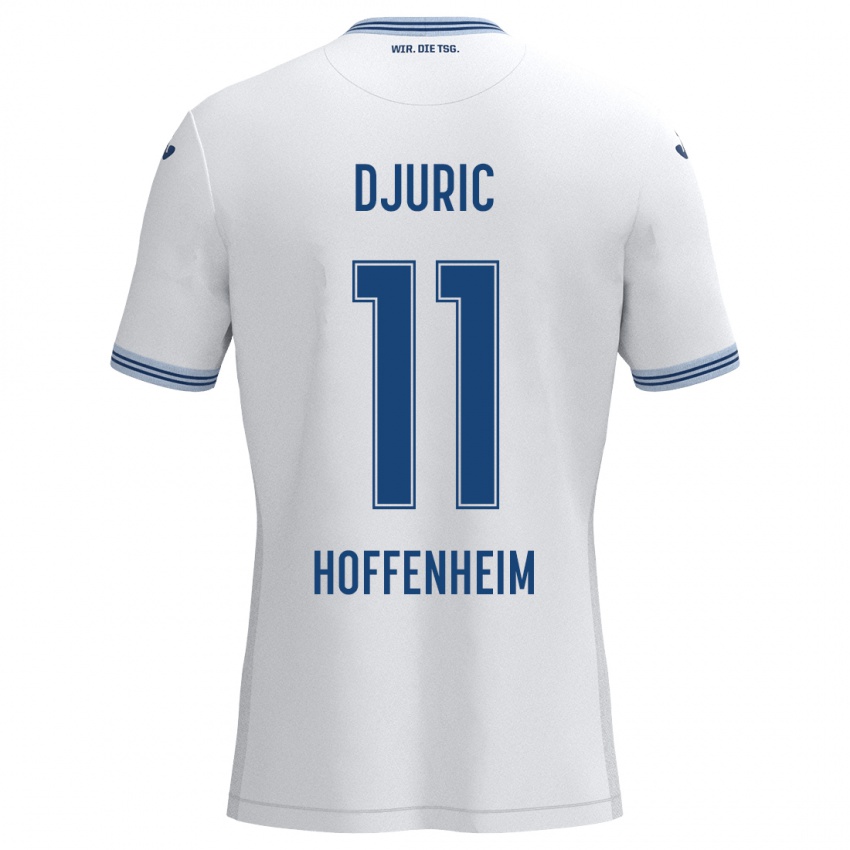 Homem Camisola Luka Djuric #11 Azul Branco Alternativa 2024/25 Camisa