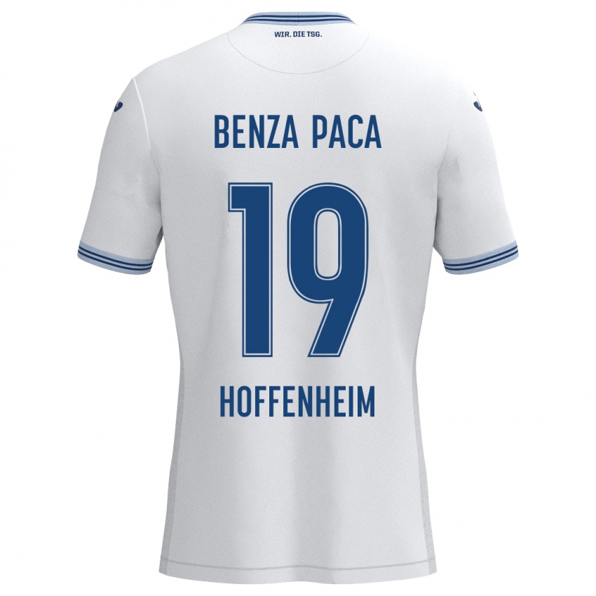 Homem Camisola Lynes Benza Paca #19 Azul Branco Alternativa 2024/25 Camisa