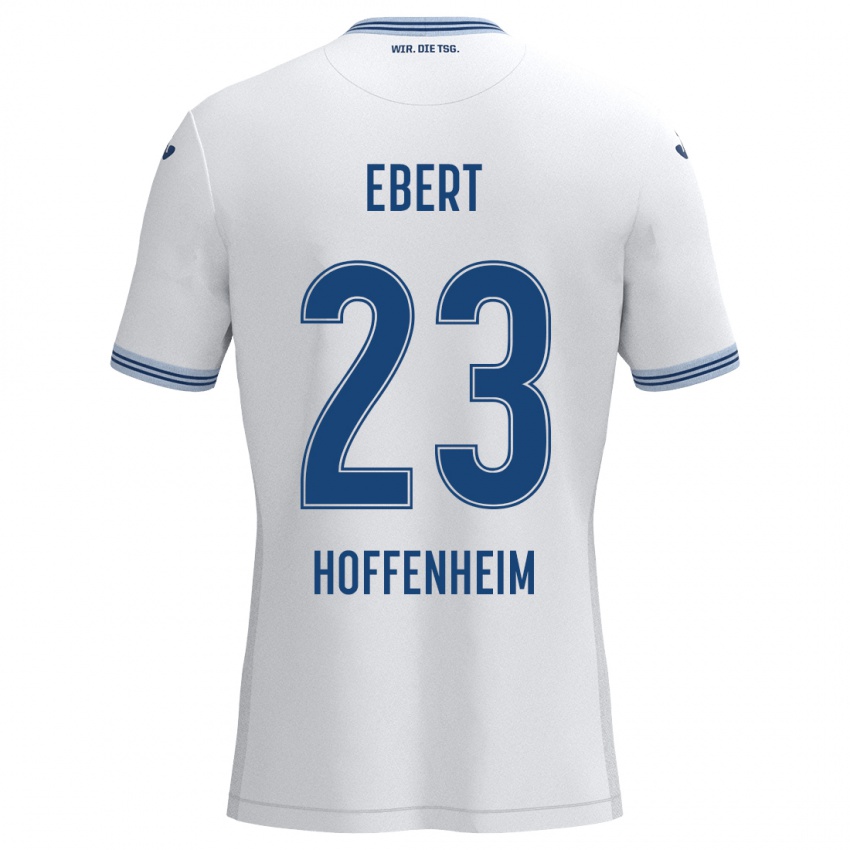 Homem Camisola Darijo Ebert #23 Azul Branco Alternativa 2024/25 Camisa