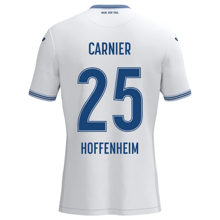 Homem Camisola Alekseï Carnier #25 Azul Branco Alternativa 2024/25 Camisa