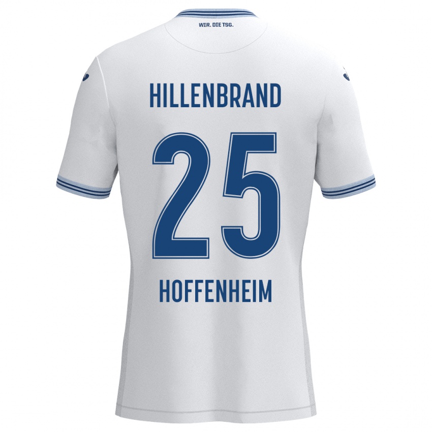 Homem Camisola Jack Hillenbrand #25 Azul Branco Alternativa 2024/25 Camisa