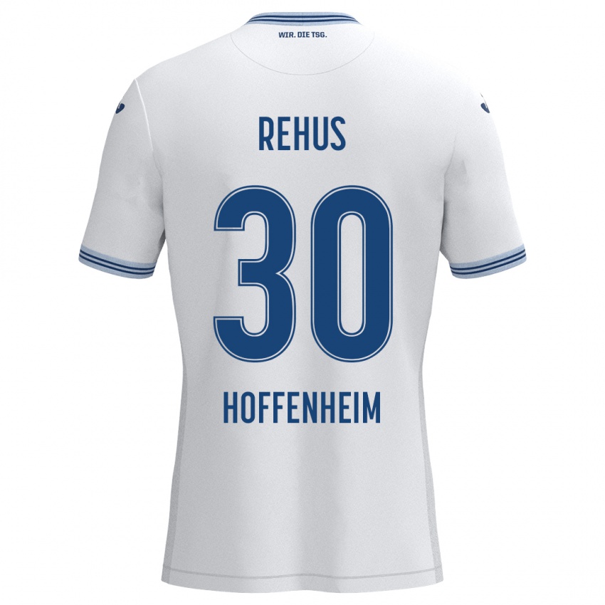 Homem Camisola Milan Rehus #30 Azul Branco Alternativa 2024/25 Camisa