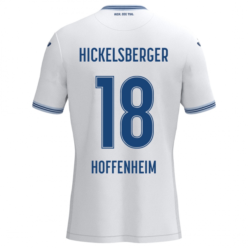 Homem Camisola Julia Hickelsberger #18 Azul Branco Alternativa 2024/25 Camisa