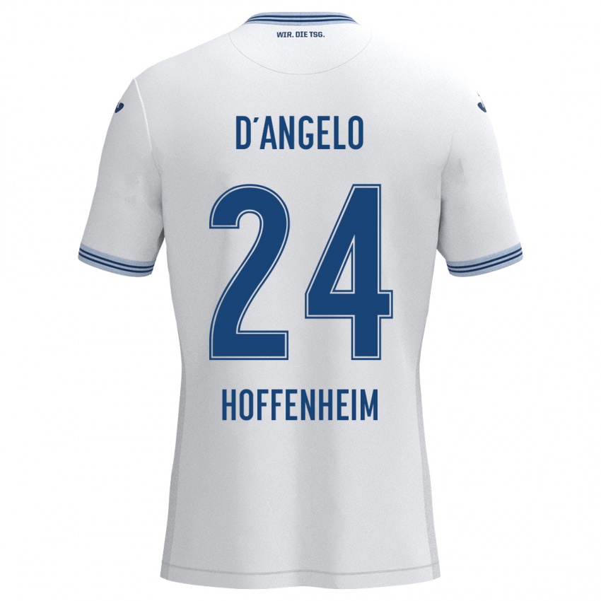 Homem Camisola Chiara D'angelo #24 Azul Branco Alternativa 2024/25 Camisa