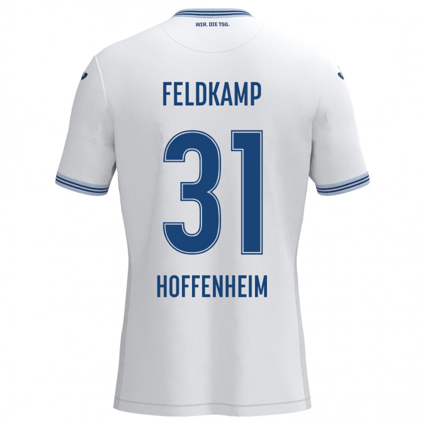 Homem Camisola Jana Feldkamp #31 Azul Branco Alternativa 2024/25 Camisa