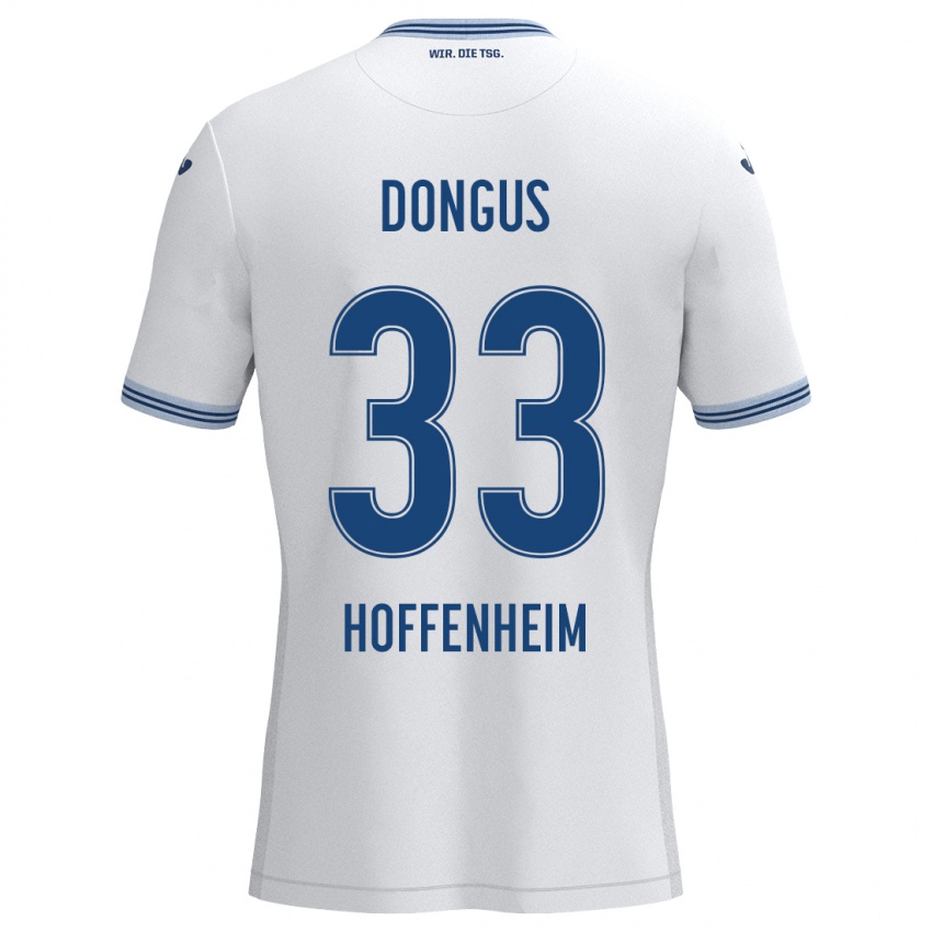 Homem Camisola Fabienne Dongus #33 Azul Branco Alternativa 2024/25 Camisa