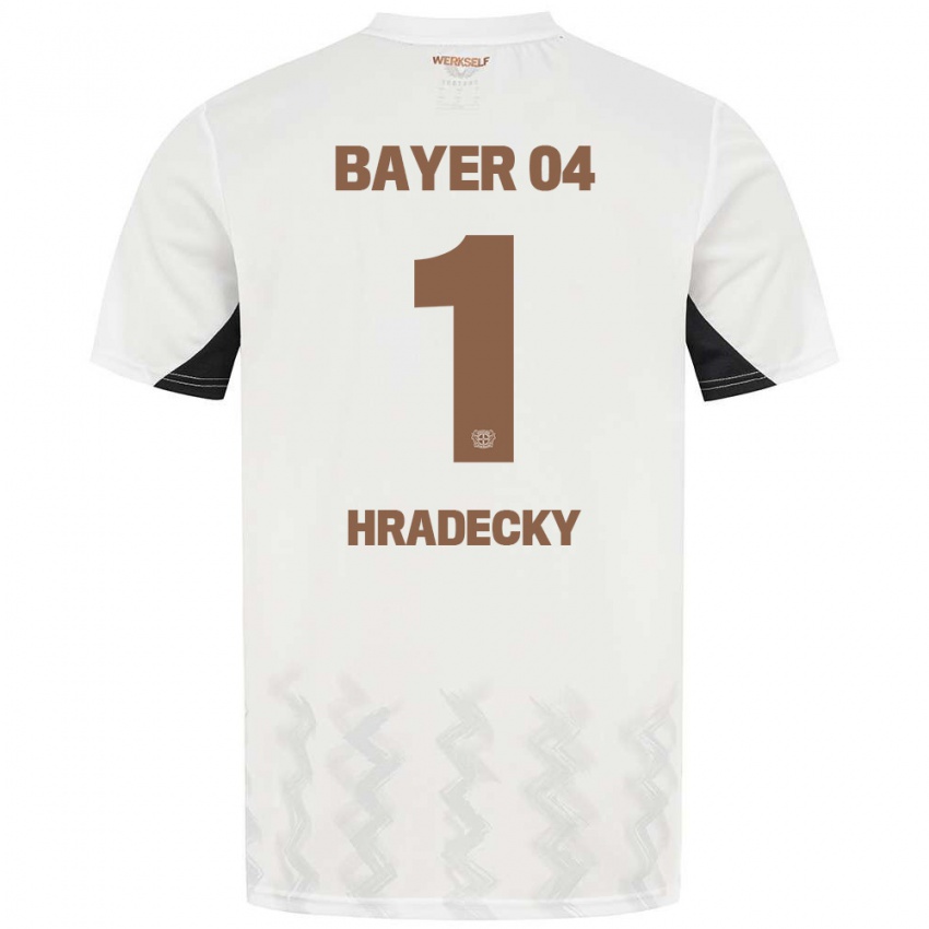 Homem Camisola Lukas Hradecky #1 Preto Branco Alternativa 2024/25 Camisa