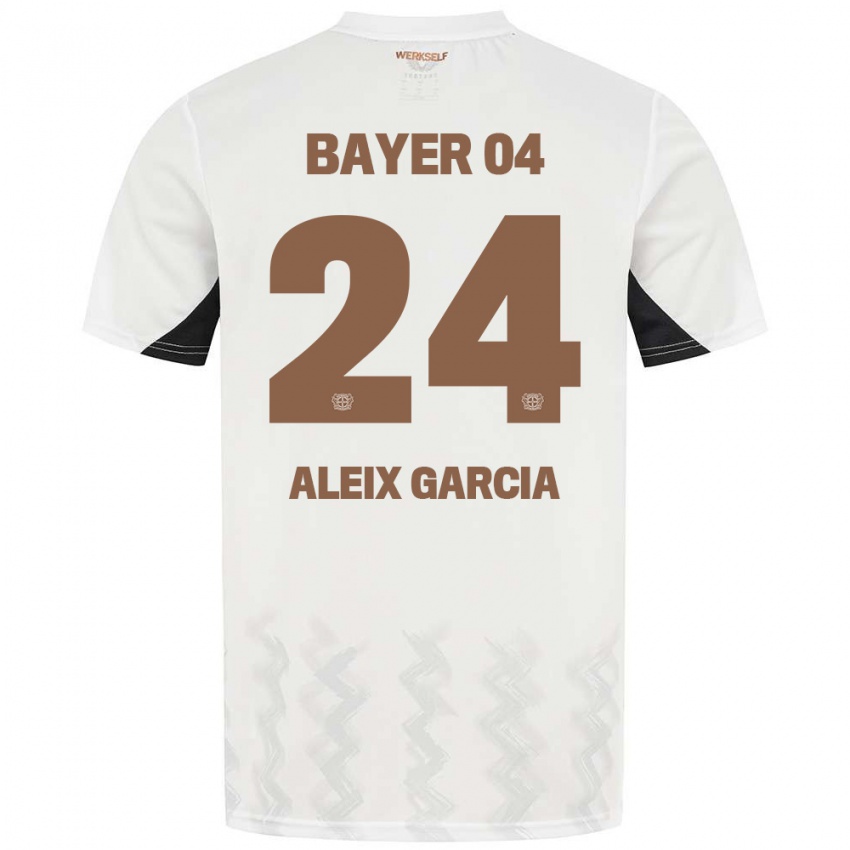 Homem Camisola Aleix García #24 Preto Branco Alternativa 2024/25 Camisa