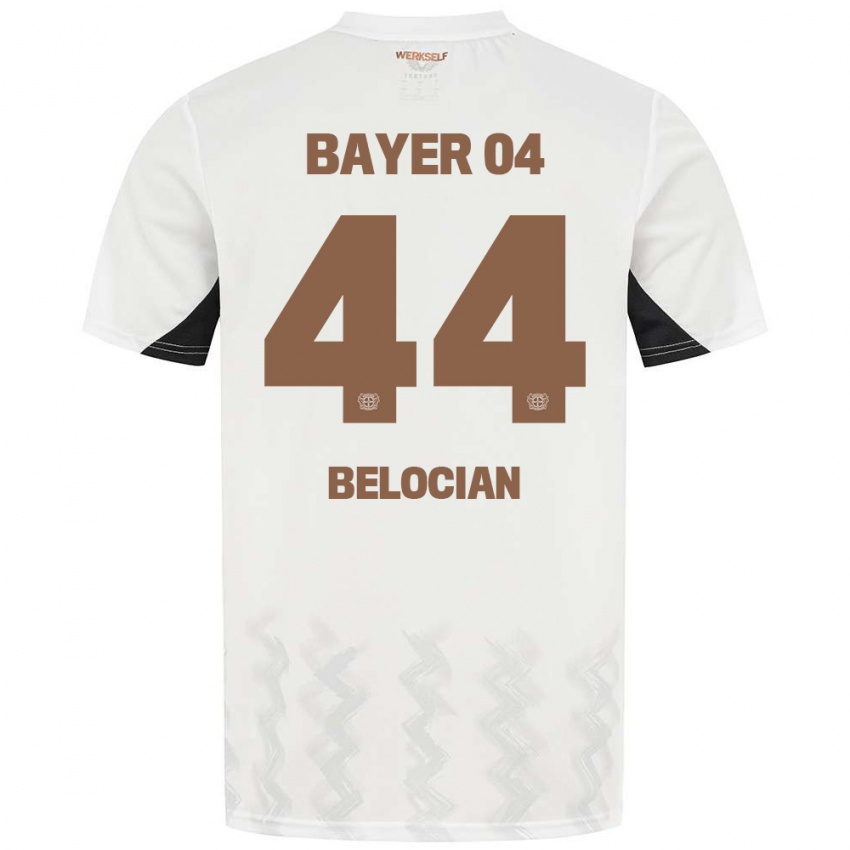 Homem Camisola Jeanuël Belocian #44 Preto Branco Alternativa 2024/25 Camisa