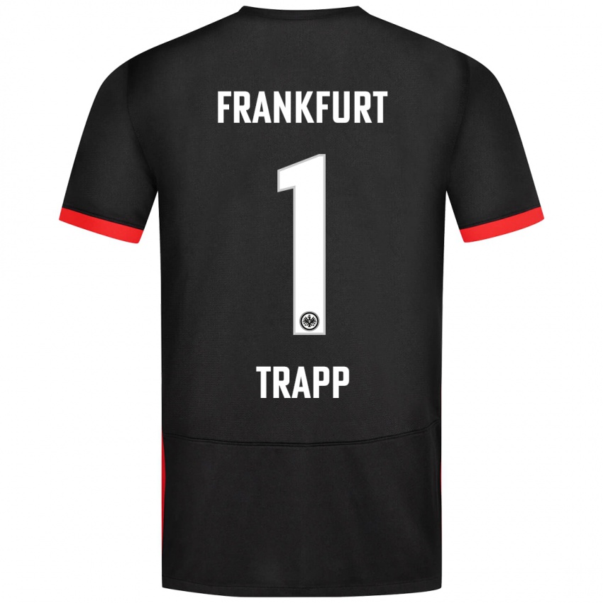 Homem Camisola Kevin Trapp #1 Preto Alternativa 2024/25 Camisa