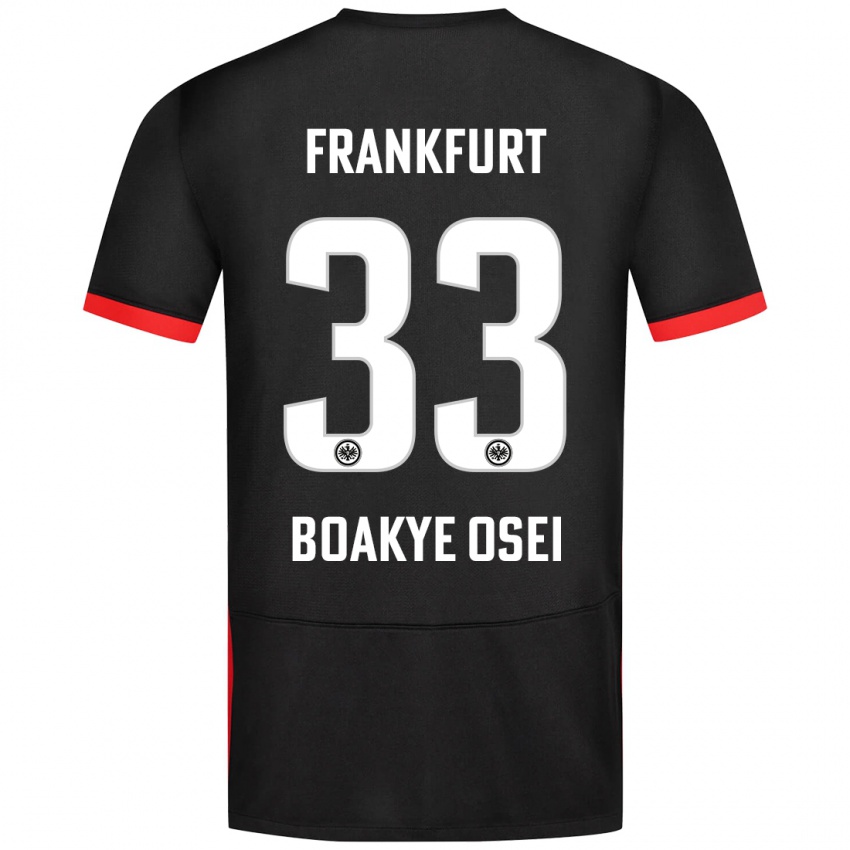 Homem Camisola Derek Boakye-Osei #33 Preto Alternativa 2024/25 Camisa