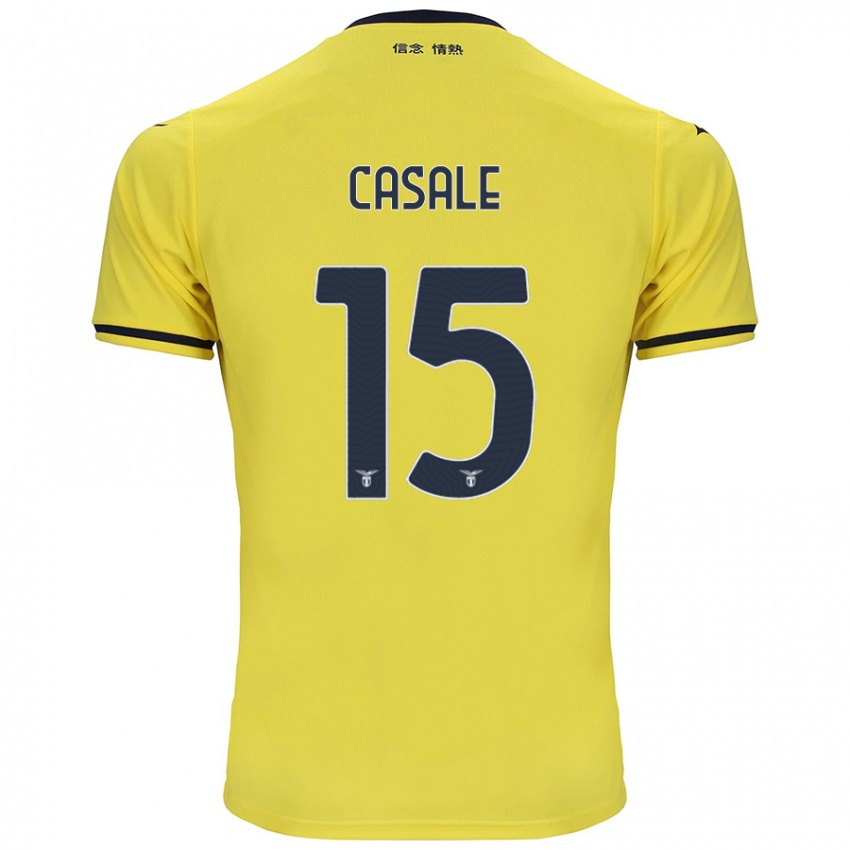 Homem Camisola Nicolò Casale #15 Amarelo Alternativa 2024/25 Camisa