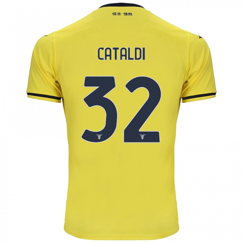 Homem Camisola Danilo Cataldi #32 Amarelo Alternativa 2024/25 Camisa